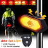 Waterproof Night Riding LED Mountain Bike Remote Control Steering Tail Light