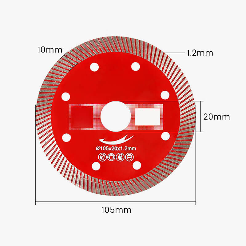 Ultra-fine corrugated tile cutting discs master