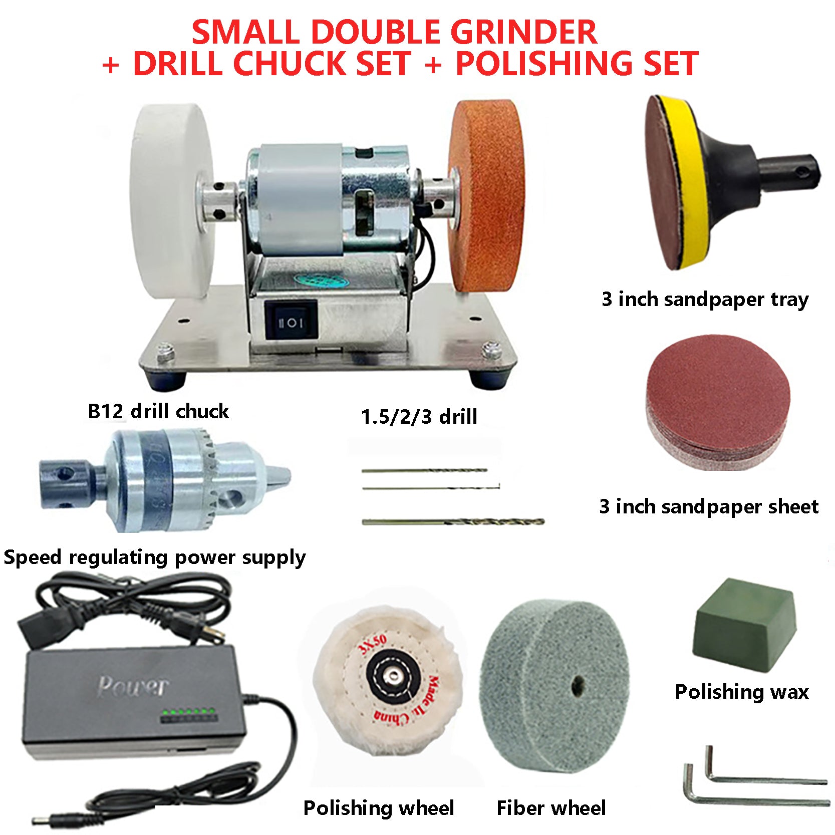 Multi-functional  Small Grinder New Electric Benchtop Sander