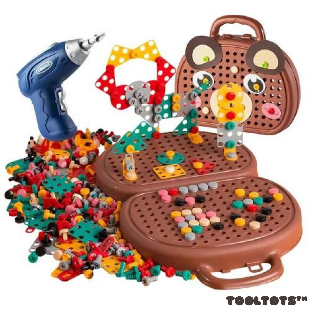 ToolTots™ 3D Electric Drill Kit for Kids | Complete Set