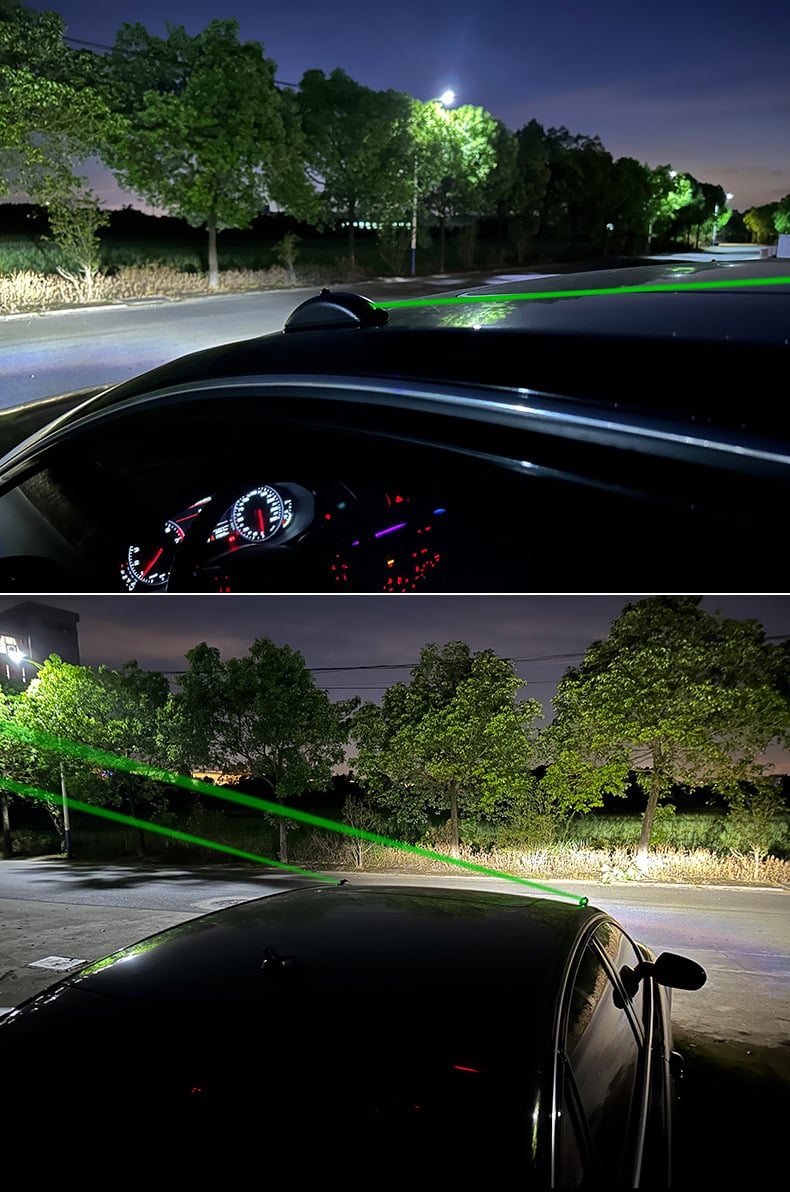 Vehicle remote pilot light laser