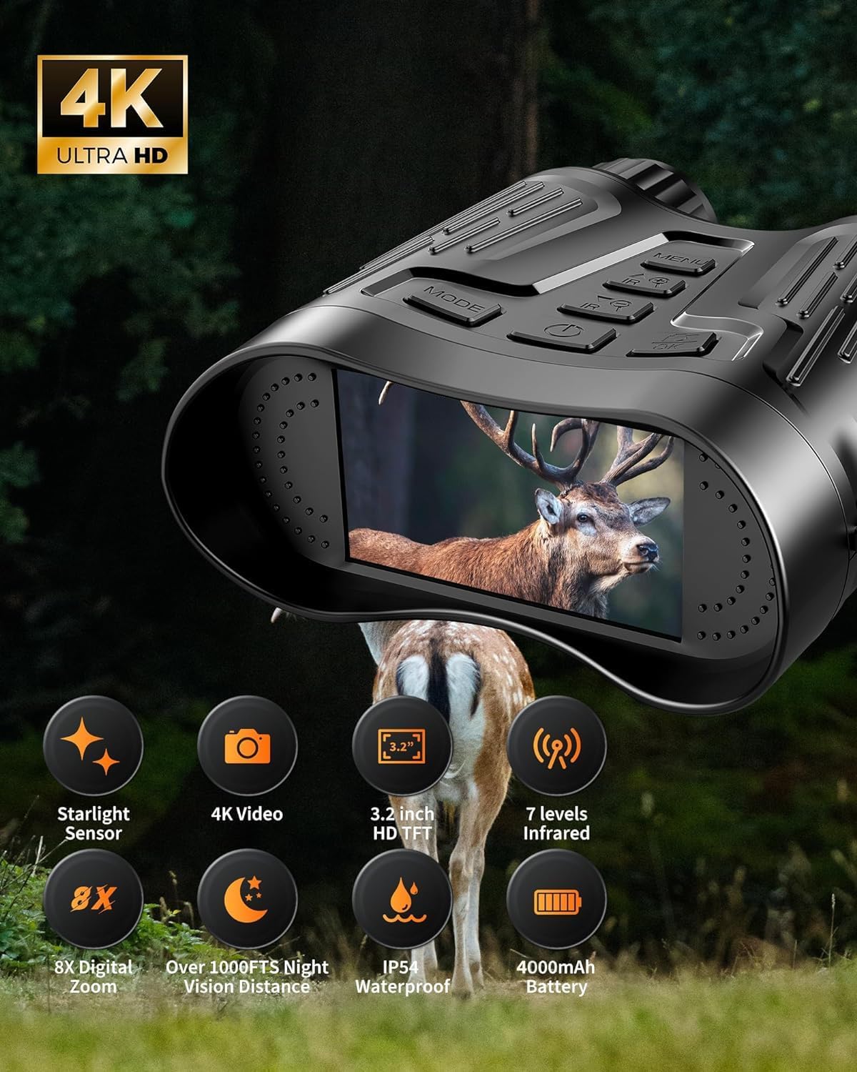 Starlight Pro™ 4K Night Vision Goggles