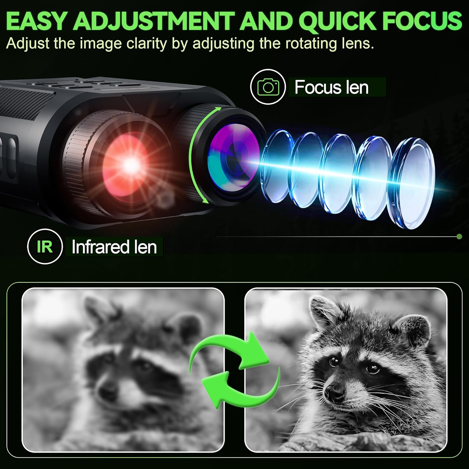 NightSight Pro™ 4K Night Vision Binoculars