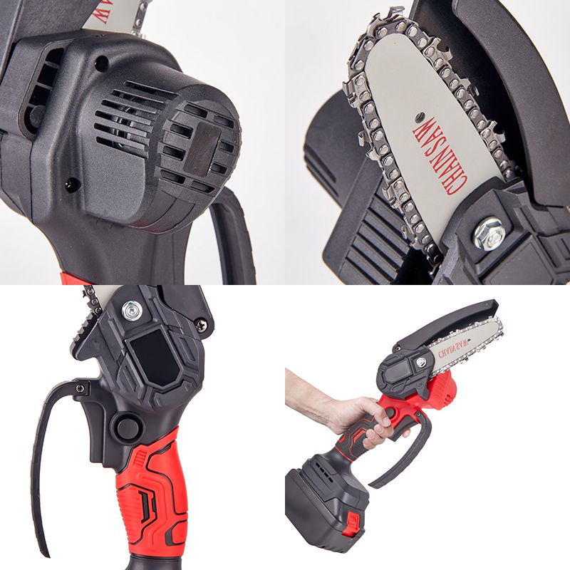 Cordless 4-inch Mini Chainsaw with Battery