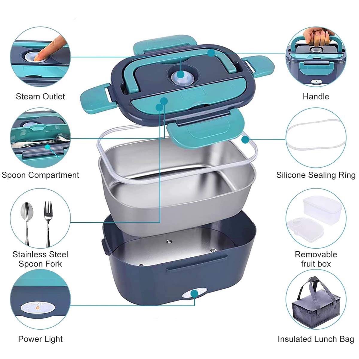 Portable Heating Electric Lunch Box