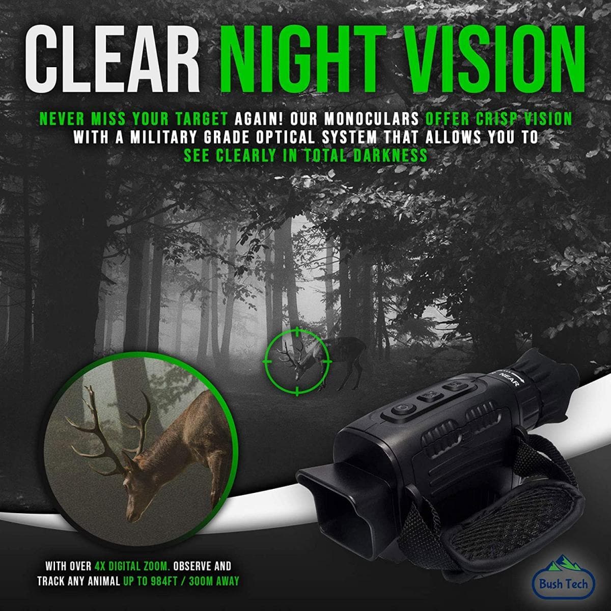 BLACK FRIDAY SALE 50% OFF | Bush Tech Night Vision Monocular