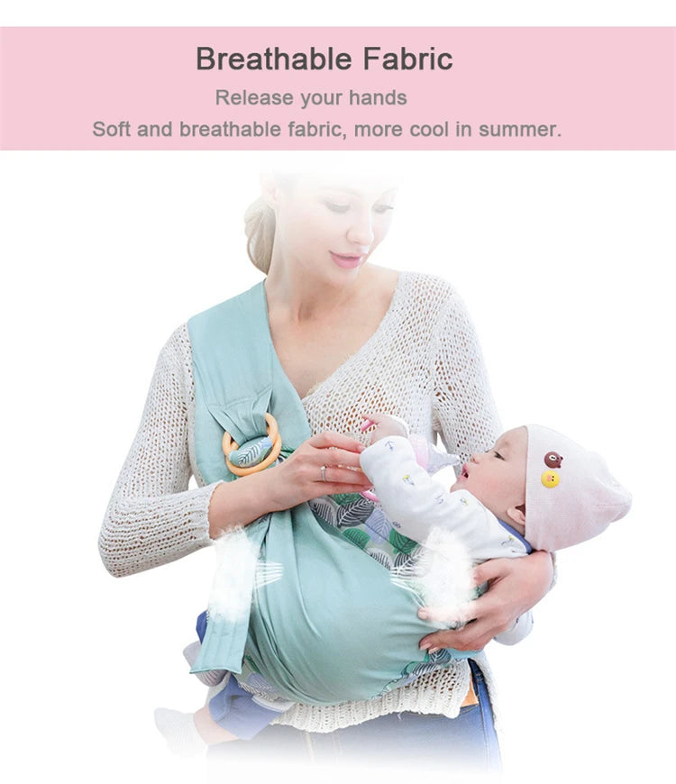 50% OFF | Breathable Baby Sling Carrier & Nursing Cover