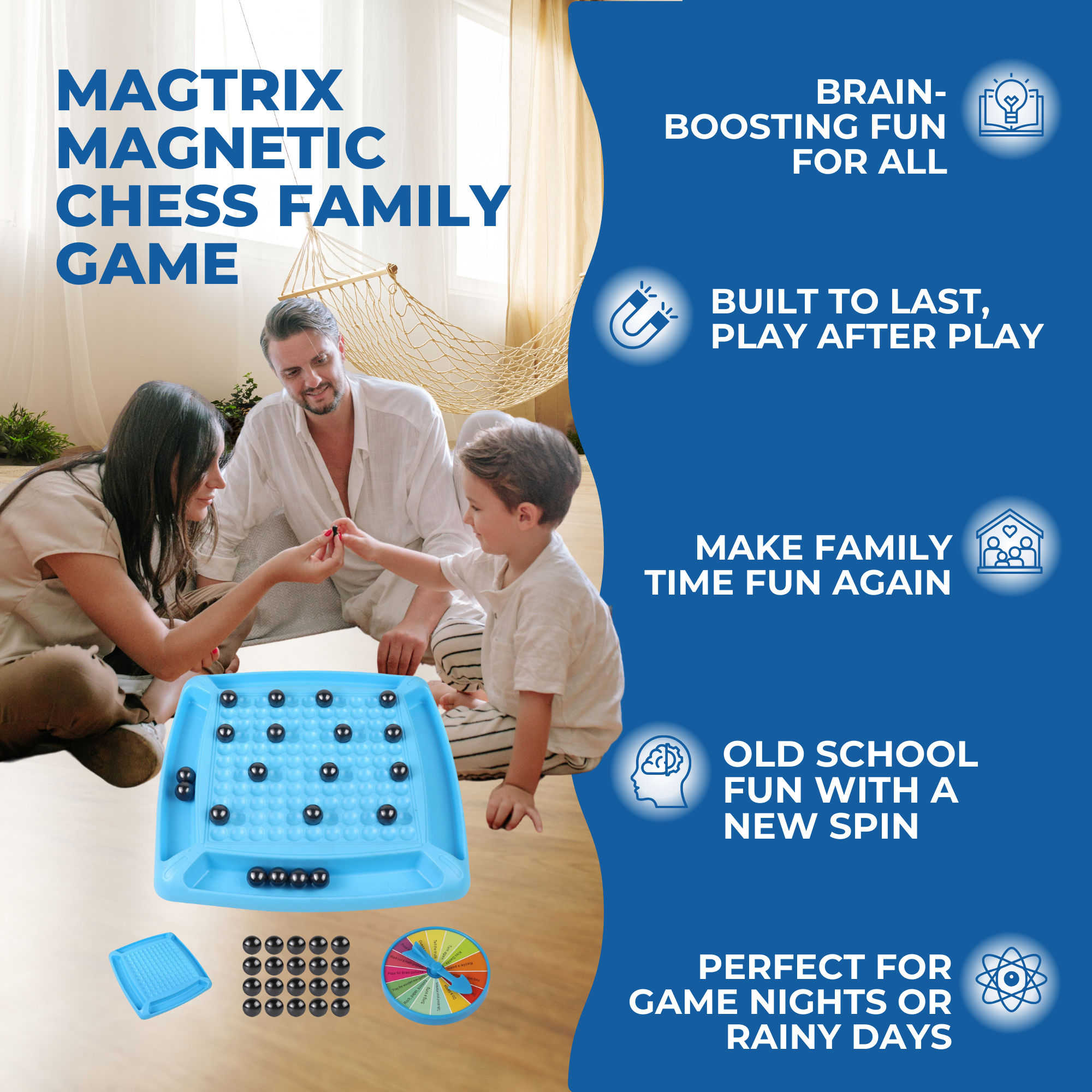 Magtrix Magnetic Chess Family Game