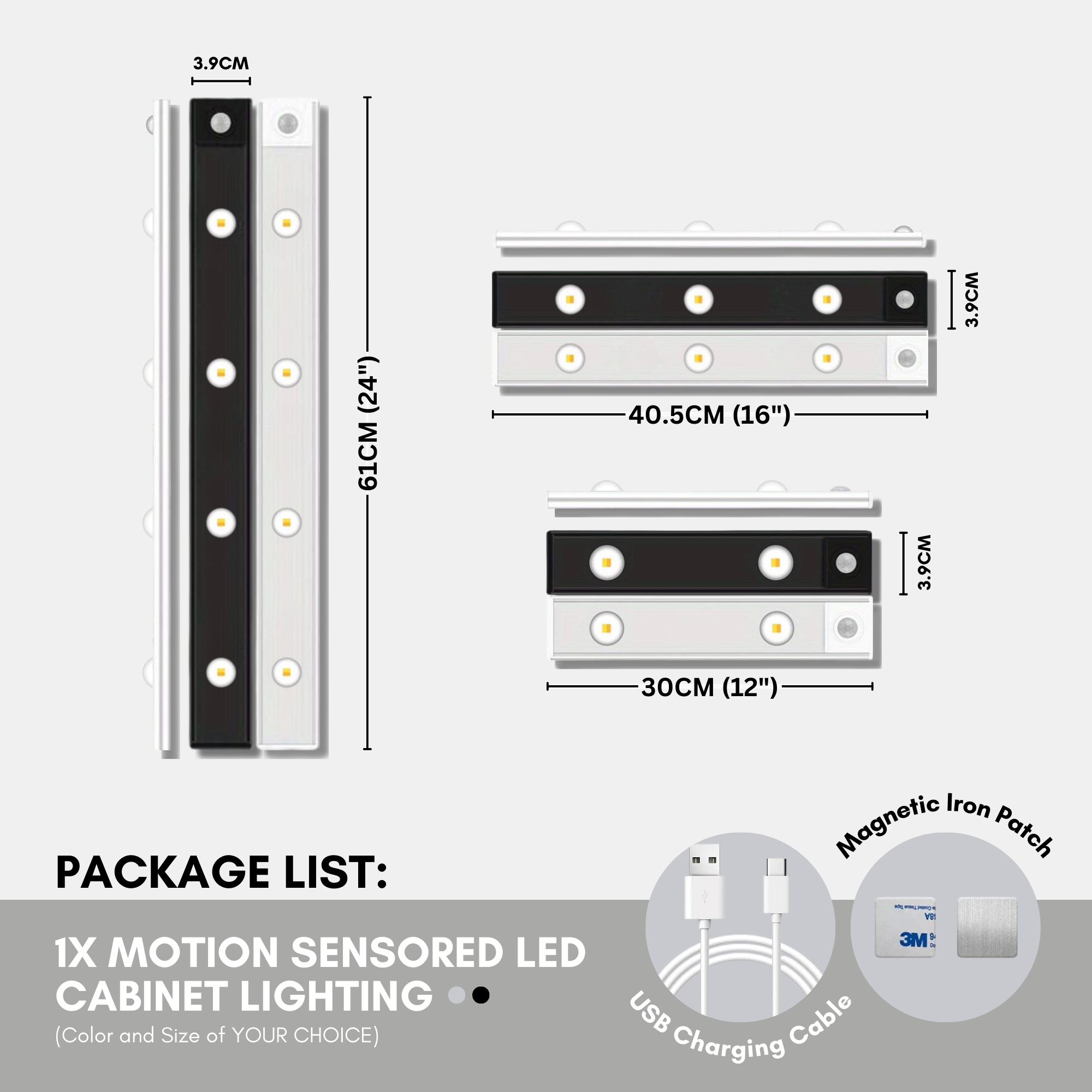 Motion Sensored LED Cabinet Lighting Strips