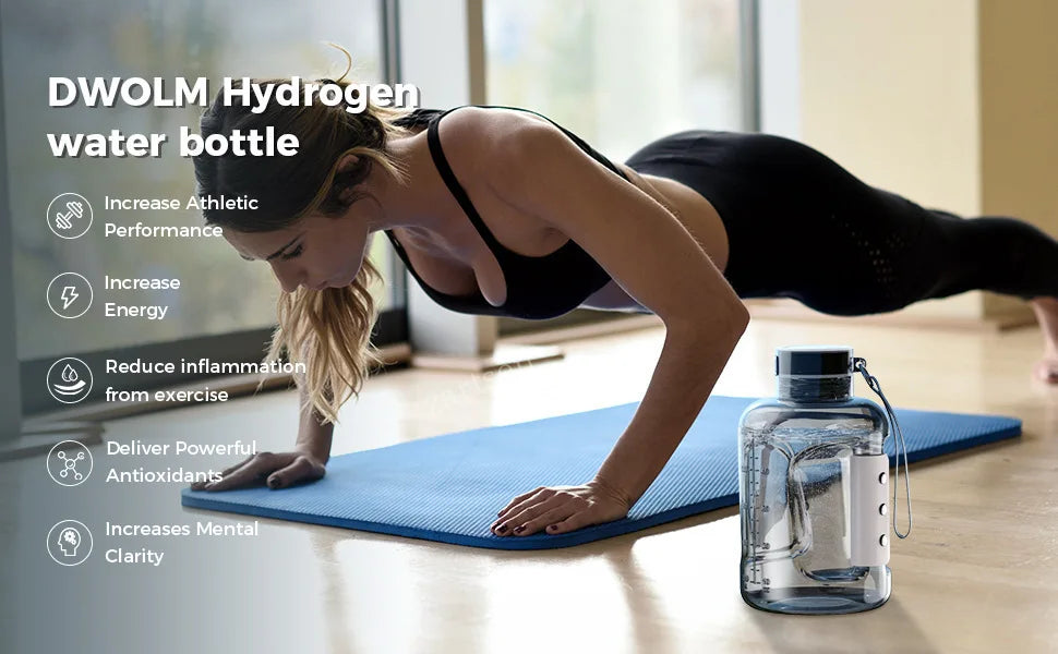 HydroBoost Hydrogen Water Bottle Sports Bottle 1.5L