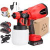 High-pressure Cordless Paint Sprayer with 2 Batteries