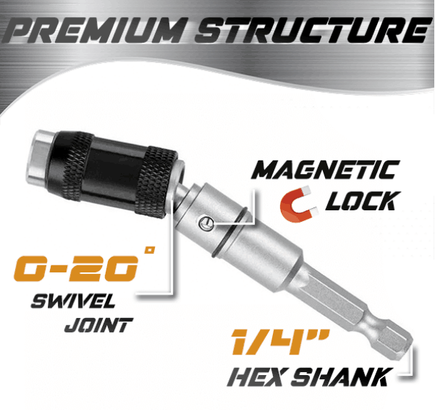 Magnetic Pivoting Bit Tip Holder