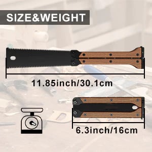 Portable foldable double-sided saw