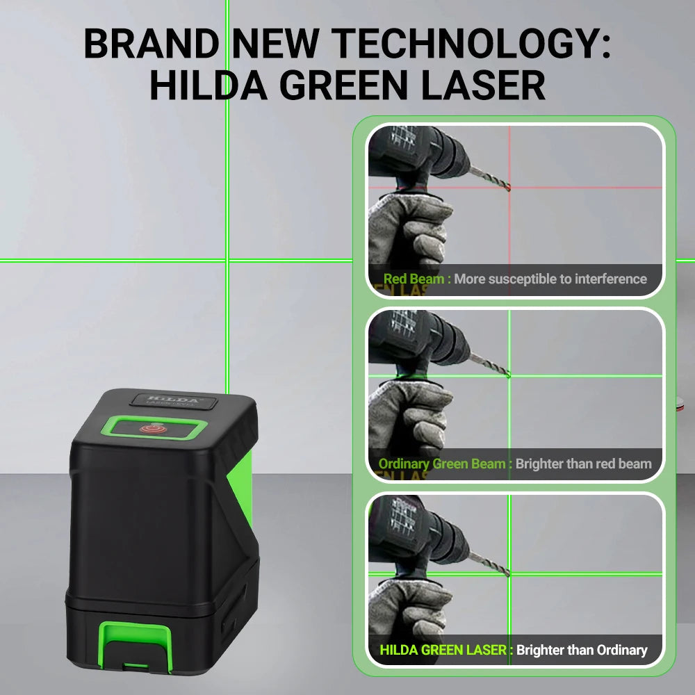 Hilda Handy Green Laser Level Tool