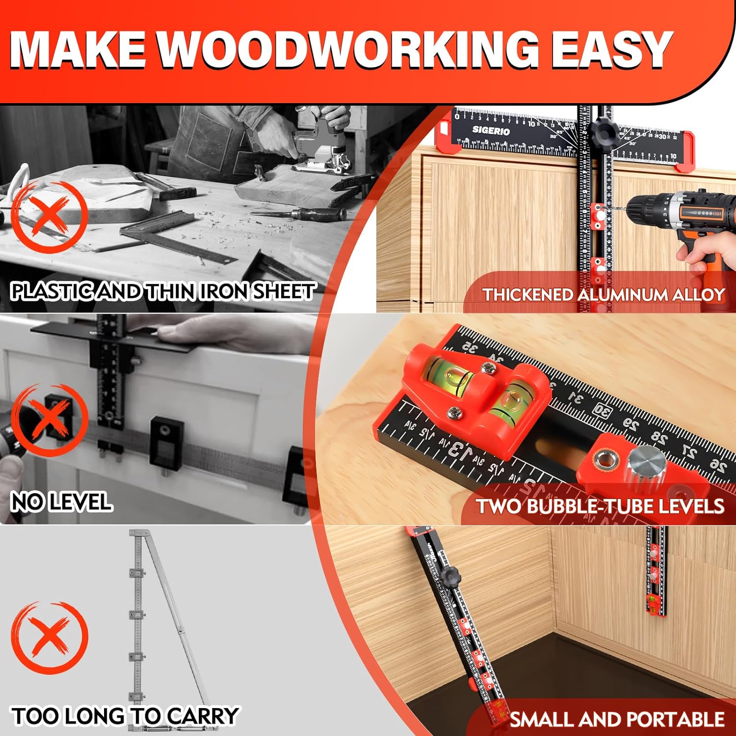 Precision Pro Woodworking Ruler