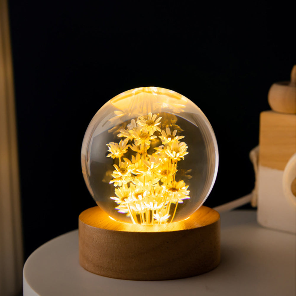 Crysnight Mini Crystal Ball Night Light