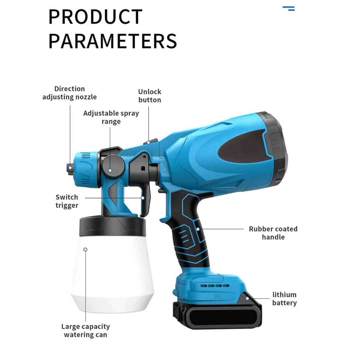 High-pressure Cordless Paint Sprayer