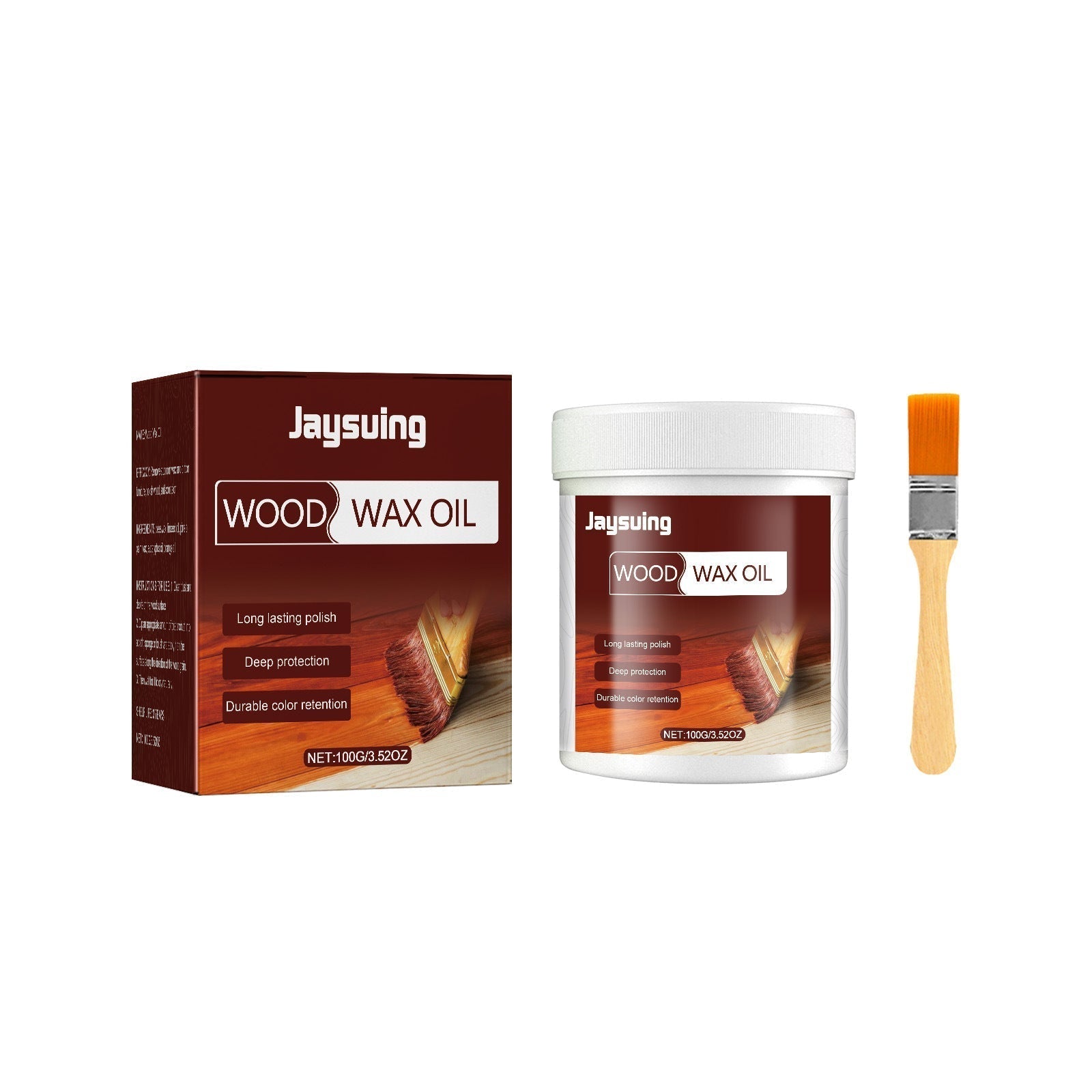 Wood Cleaner & Polish 3.5 Oz- Comes with Premium Brush