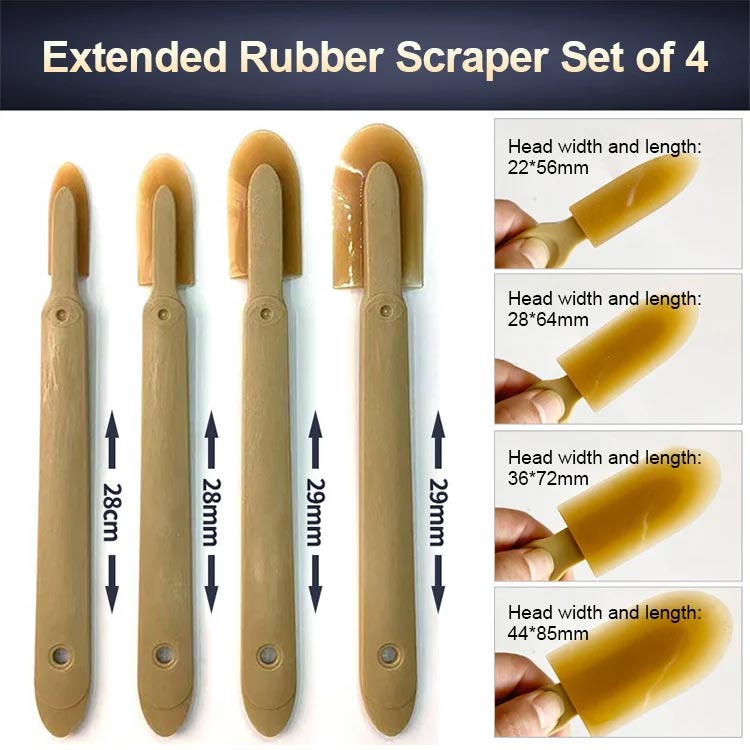 Extended Length Rubber Spatula Caulking Tool