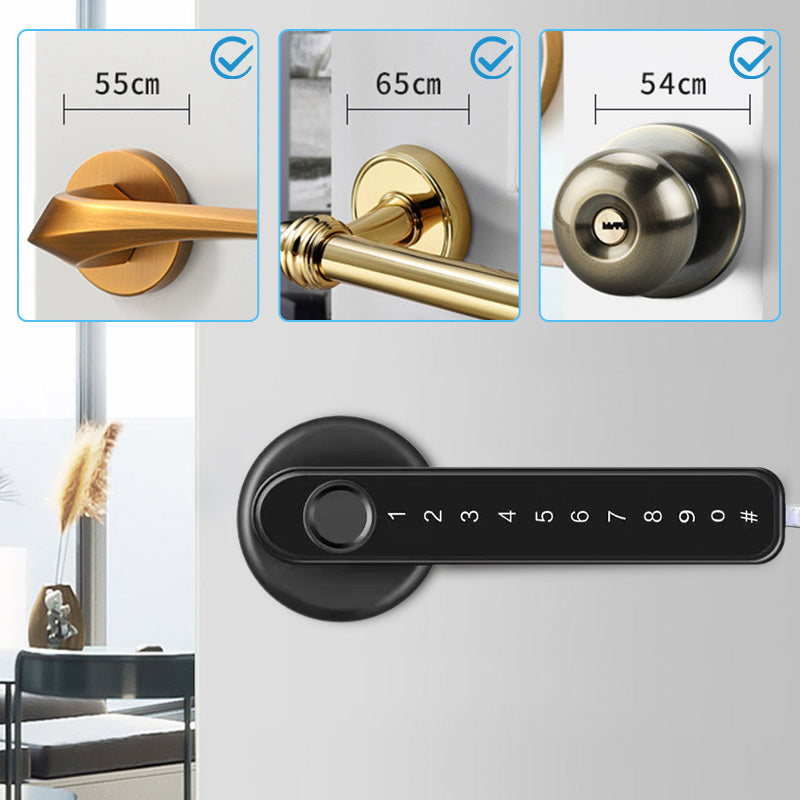 Fingerprint Smart Door Lock Handle With Bluetooth APP Control（49 % OFF）✈Free Shipping