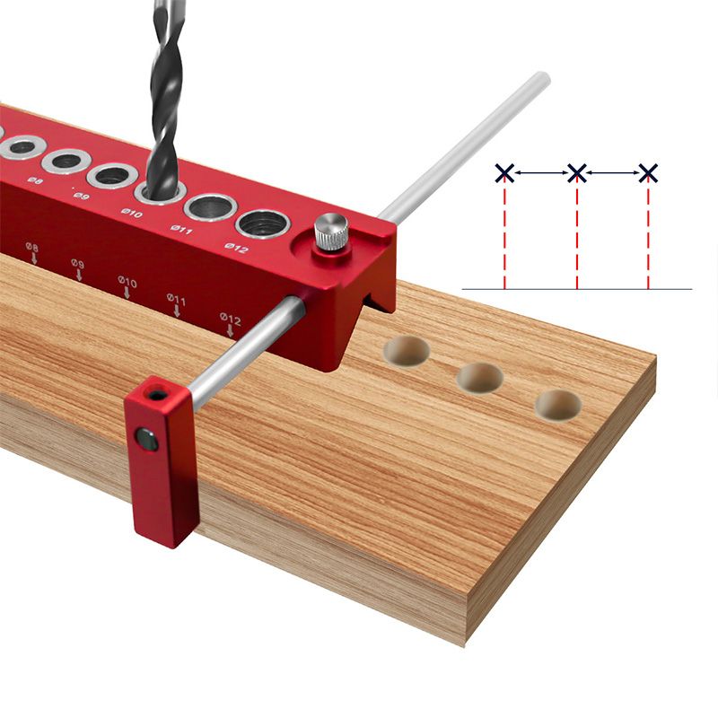 Woodworking Self-centering Vertical Drilling Locator