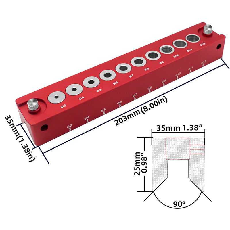 Woodworking Self-centering Vertical Drilling Locator