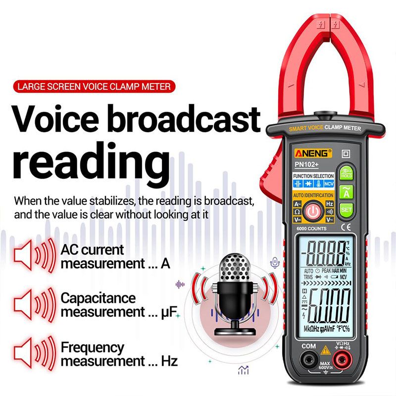 Smart Voice Clamp-type Multimeter Tester