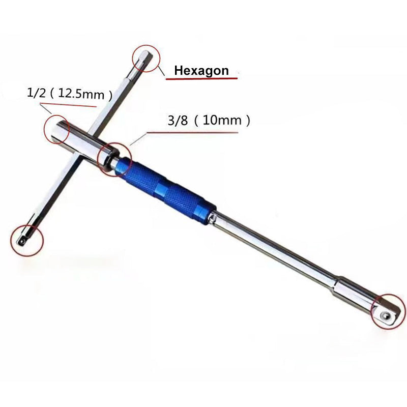 T-Handle Wrench with Long Reach