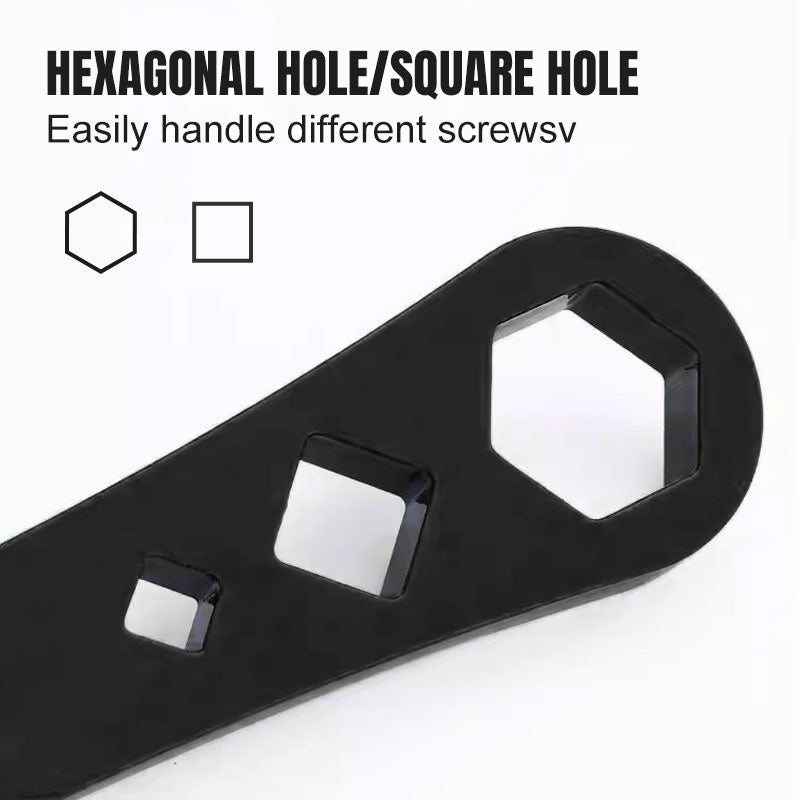 Multifunctional Square and Hex Screw Removal Wrench