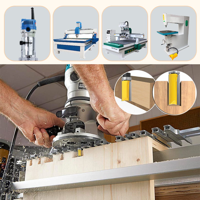 Dovetail 1/4'' Shank Bit for Woodworking Grooving