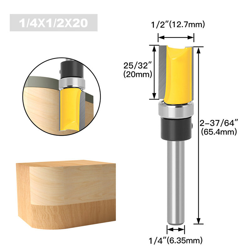 Dovetail 1/4'' Shank Bit for Woodworking Grooving