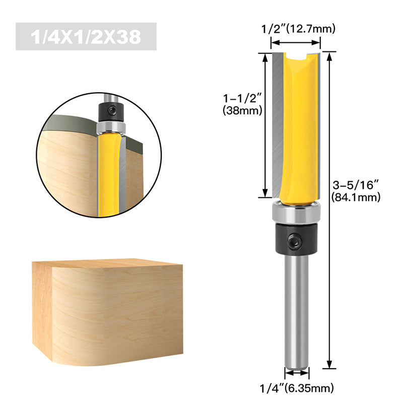 Dovetail 1/4'' Shank Bit for Woodworking Grooving