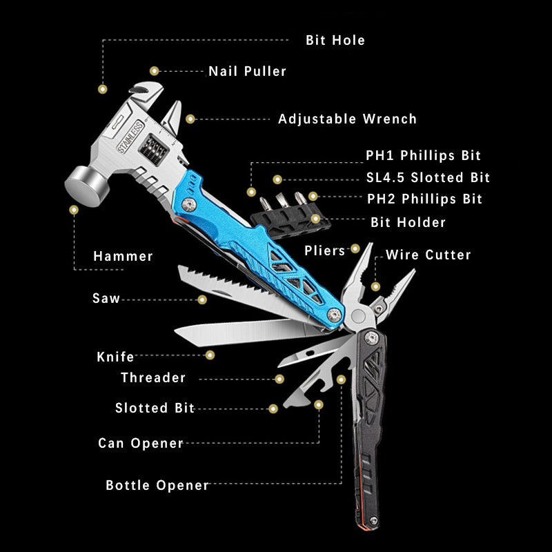 Versatile Hammer Multitool Camping Accessories（50% OFF）