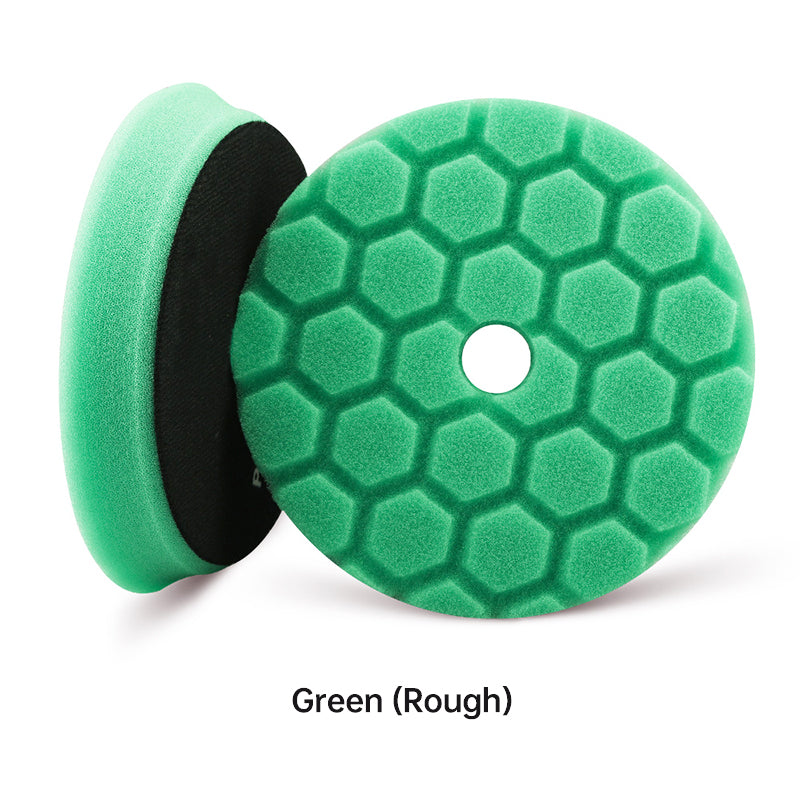 6-inch Washable Sponge Polishing Pad with Honeycomb Grooves for Car