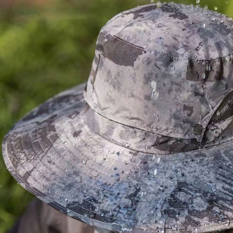 Wide Brim Solar Fan Outdoor Fishing Hat-Solar & USB Charging