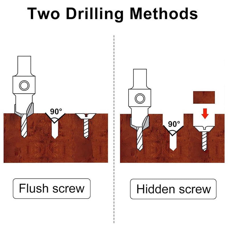 Woodworking Countersink Drill Bit Hole Opener Hole Positioning