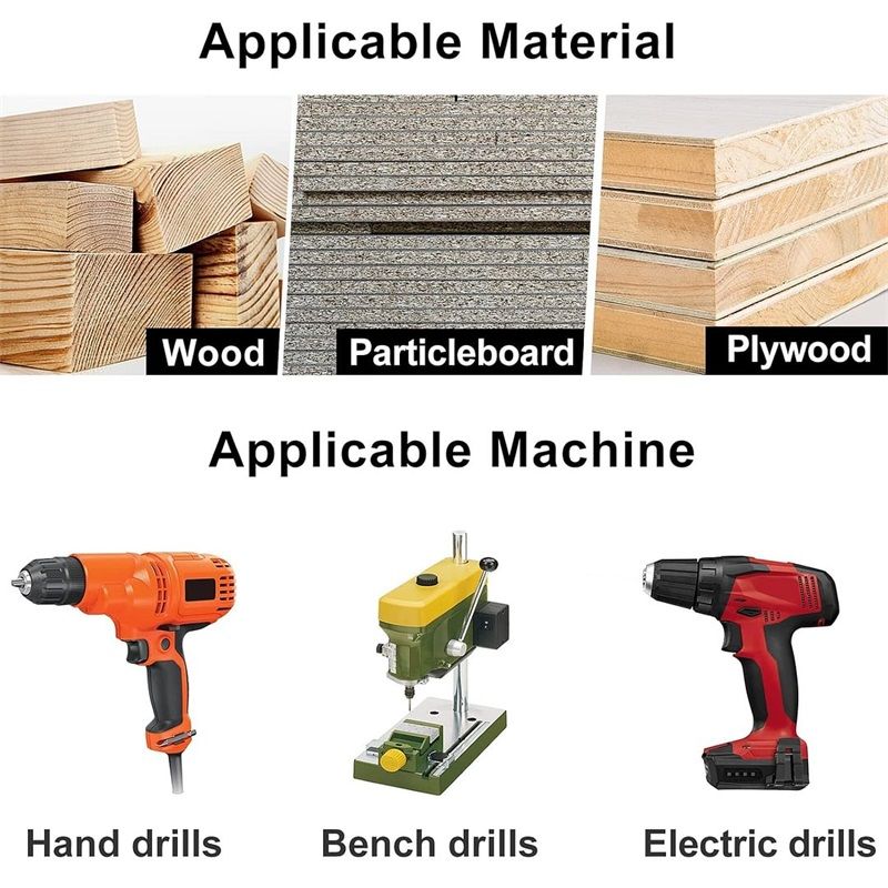 Woodworking Countersink Drill Bit Hole Opener Hole Positioning