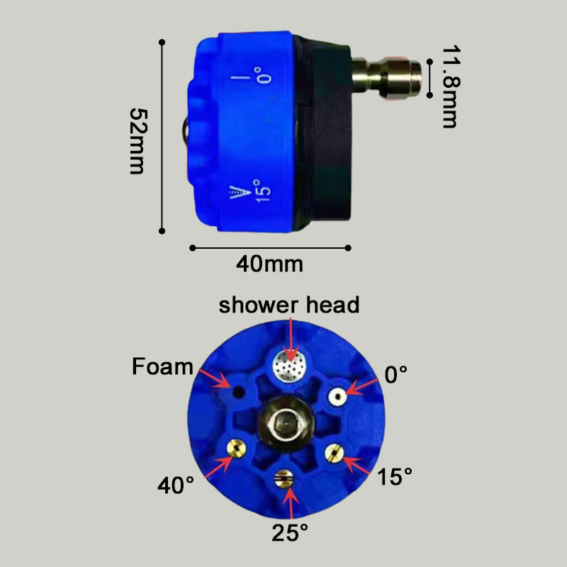 Stainless Steel Multi-Function Power Washer Spray Nozzle