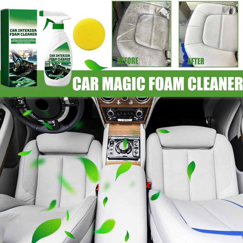 🌟BUY 1 GET 1 FREE🌟Effective Car Interior Foam Cleaner with Sponge