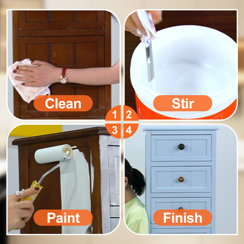 Water-Based Furniture Decor Paint for Wood with Tools