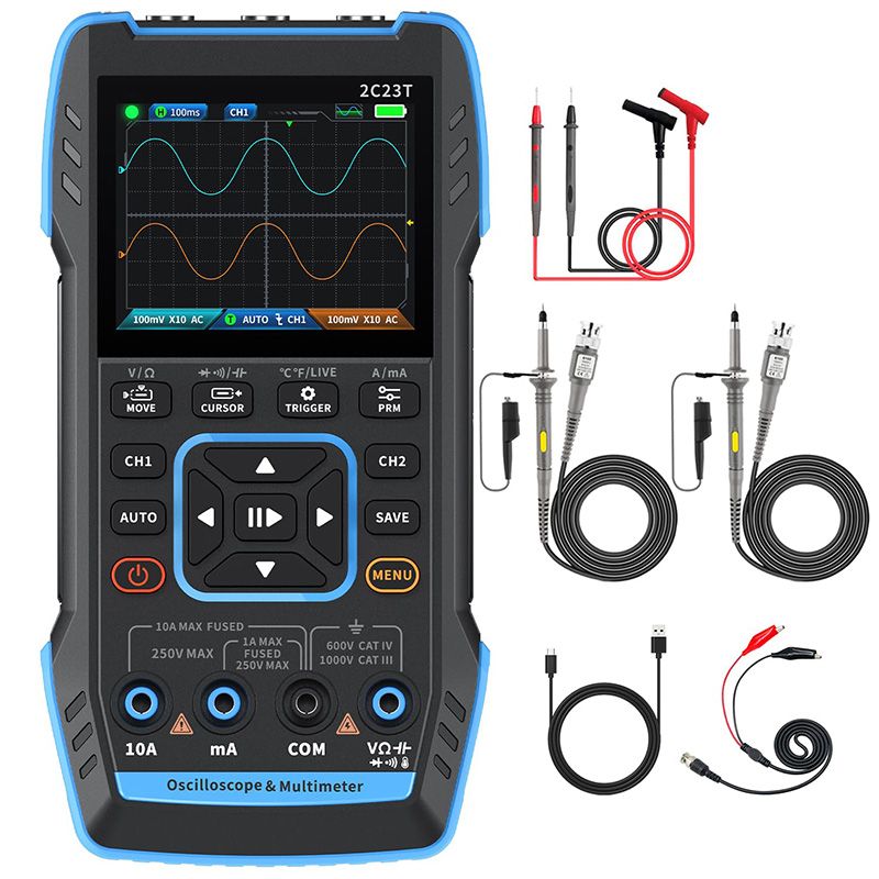 2C23T Digital Oscilloscope Multimeter DDS Generator 3 in 1