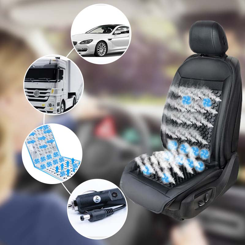 Car Cooling and Ventilated Backrest and Seat Cushion Set