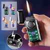 🔥2024 New Lighter - Multifunctional Double Flame Lighter with Colored Lights