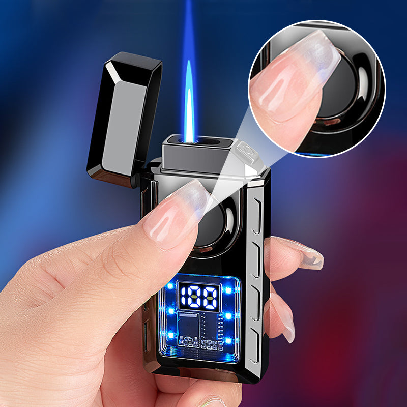 🔥2024 New Lighter - Multifunctional Double Flame Lighter with Colored Lights