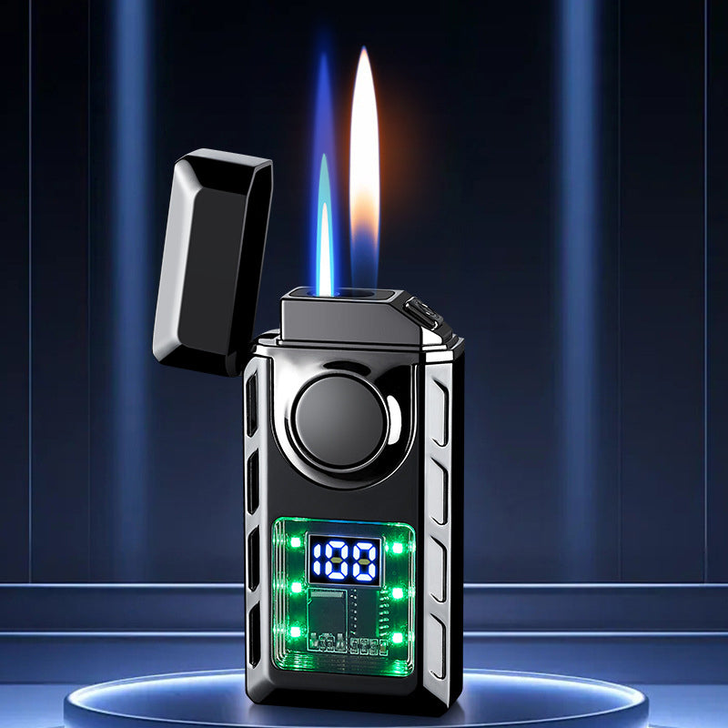 🔥2024 New Lighter - Multifunctional Double Flame Lighter with Colored Lights