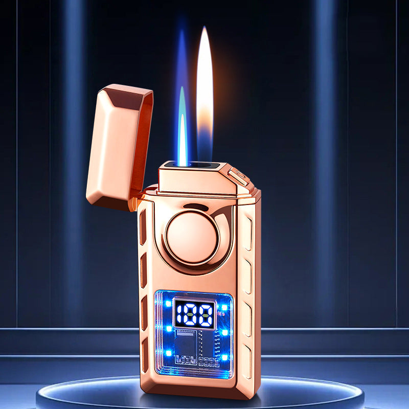 🔥2024 New Lighter - Multifunctional Double Flame Lighter with Colored Lights