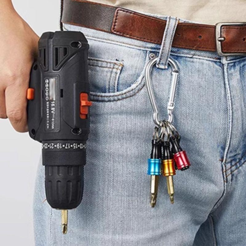 1/4" Hexagonal Screwdriver Bit Holder Key Rings