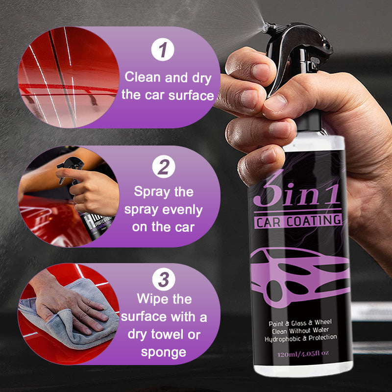 3 in 1 High Protection Durable Car Coating Spray