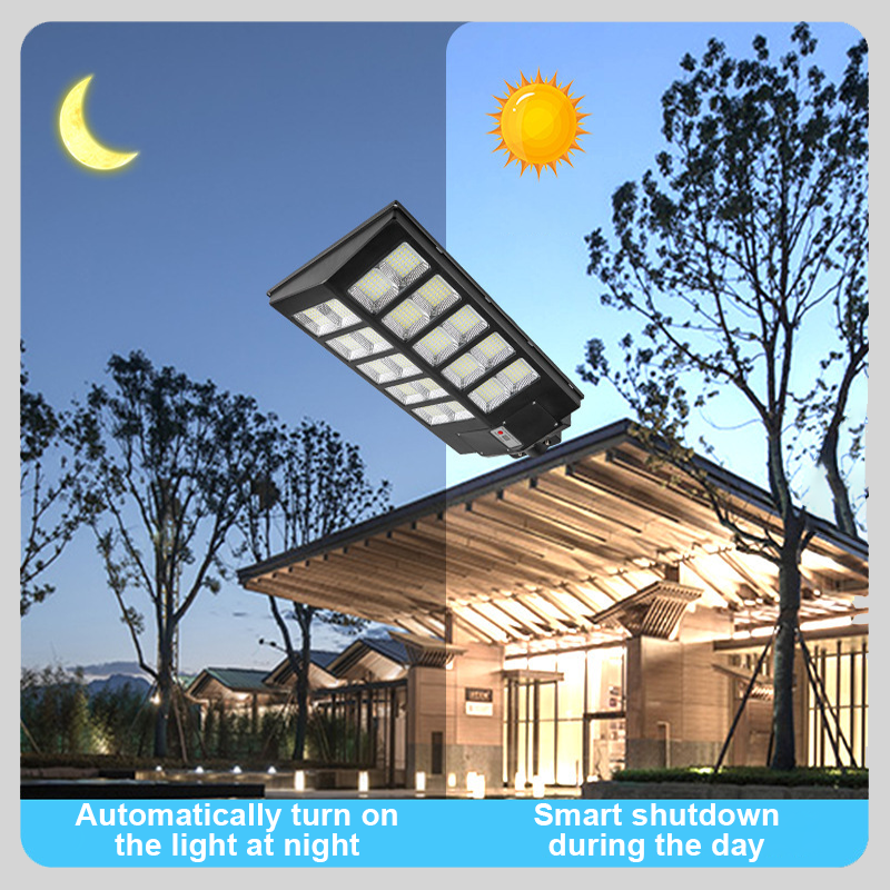 Smart Solar-Powered Street Lamp - Motion Sensor,Remote Control